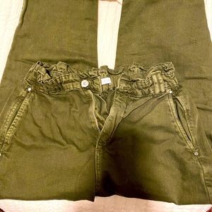 ZARA - BAGGY PAPERBAG JEANS